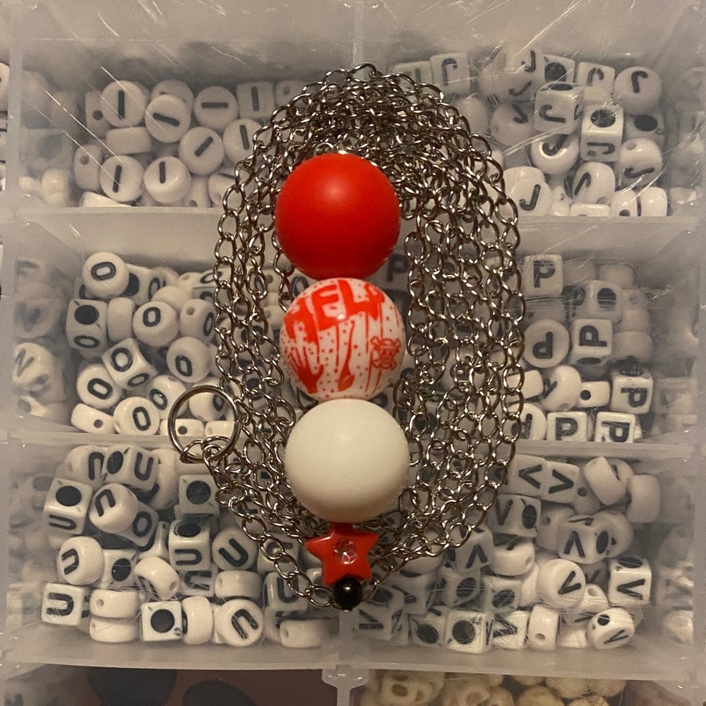 Horror themed silicone necklace for autism [READ DESC.]